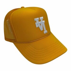 NEW VINTAGE STYLE LOS ANGELES LA YELLOW TRUCKER HAT CAP ADULT S…